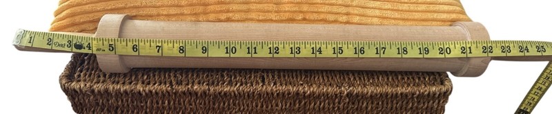 Large Birch Wood Rolling Pin/Spinning Roller For Crafts Or Baking - 27 Inches gallery