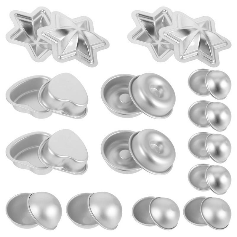 12pcs Aluminum Hemisphere Cake Mold Baking Pan for Craft Soap Making gallery