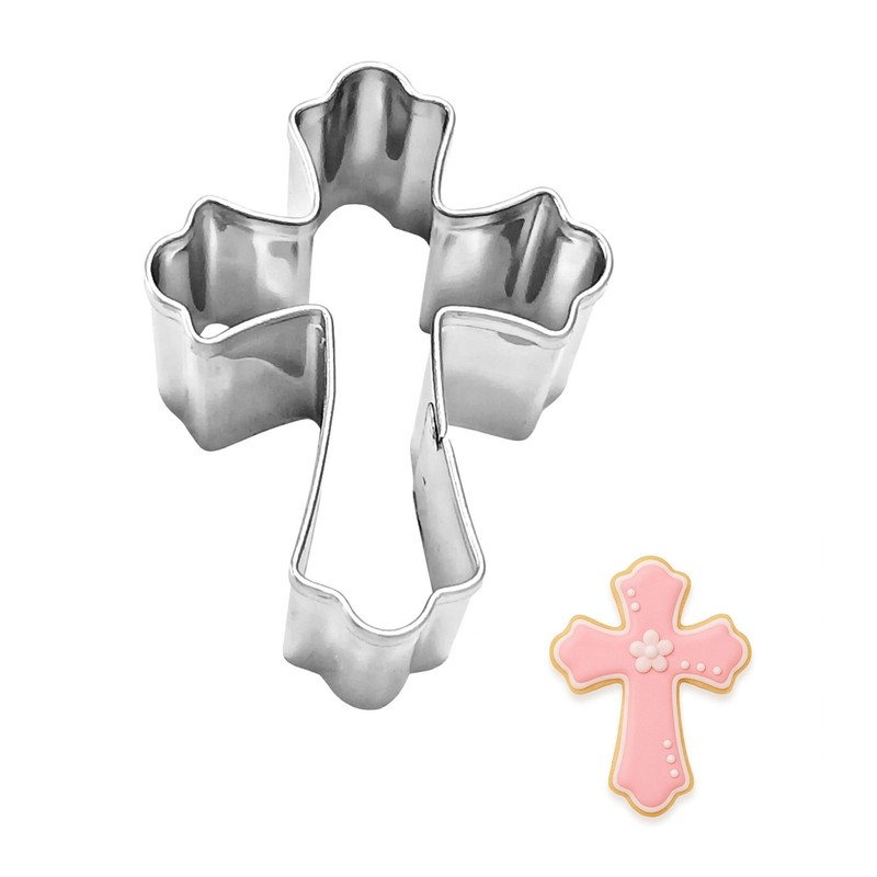 Mini Fancy Cross 1.75” Cookie Cutter Metal