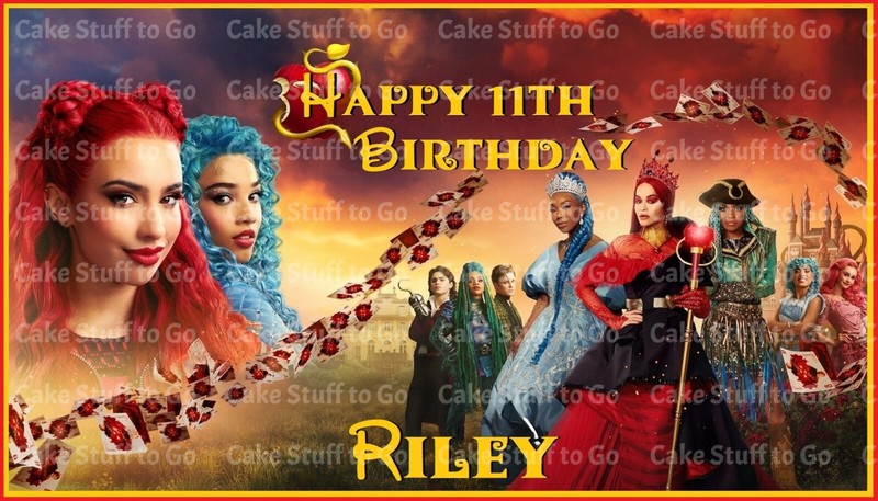 Descendants The Rise of the Red Edible Cake Topper Decoration