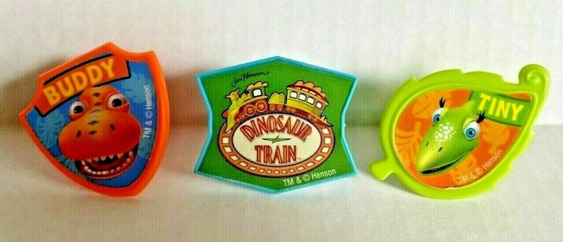 Bakery Crafts Plastic Cupcake Rings Toppers New Lot of 6 “Dinosaur Train” #1