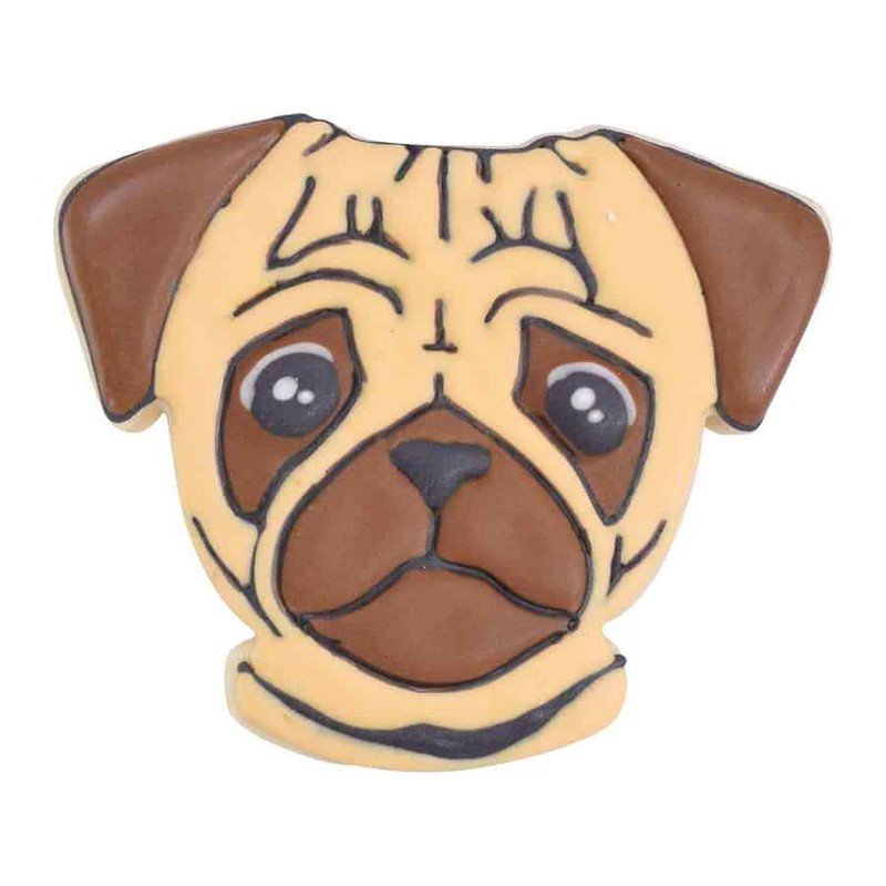 3" Pug Puppy Dog Animal Cookie Cutter Tin Steel Fundraiser Rescue Foster Pet gallery