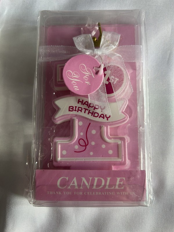 First Birthday Princess Candle