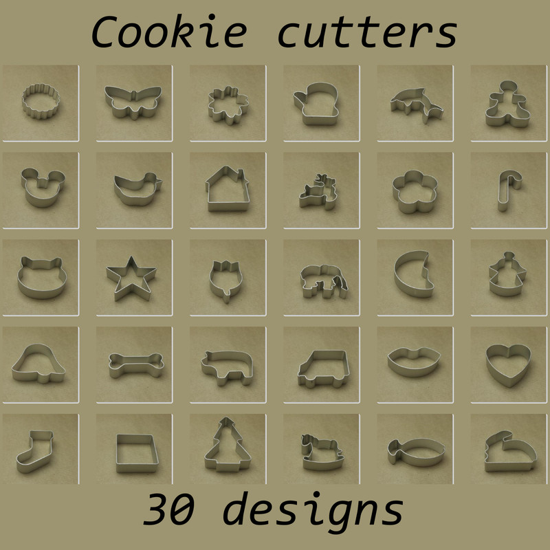 Cookie Cutters Pastry Cake Gingerbread Forms Christmas Baking Decorating Tools N