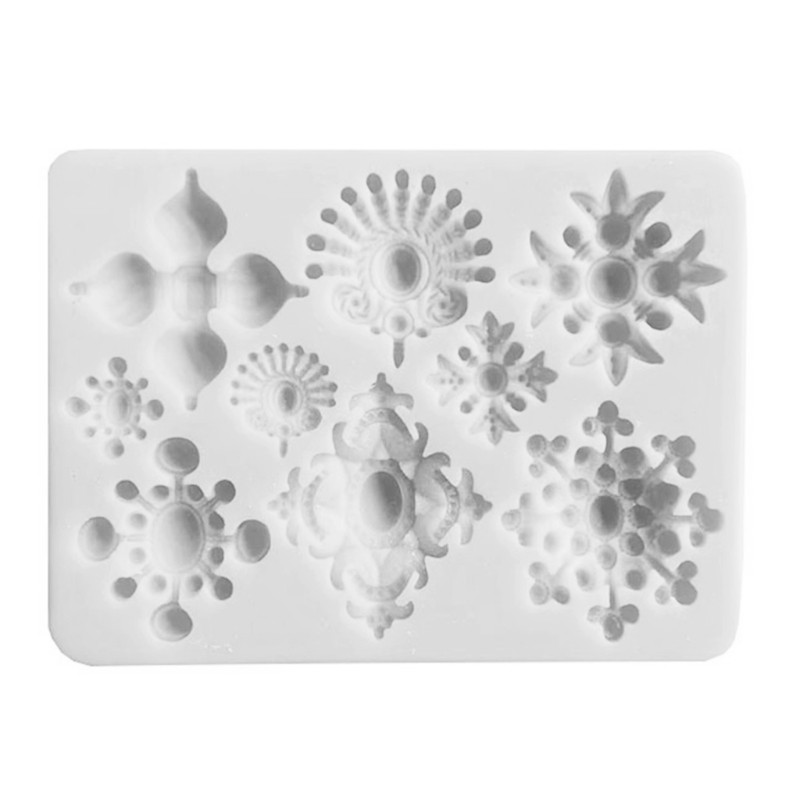 Gem Shaped Flower Molds for Birthday Party Pan Muffin for Impression Mat
