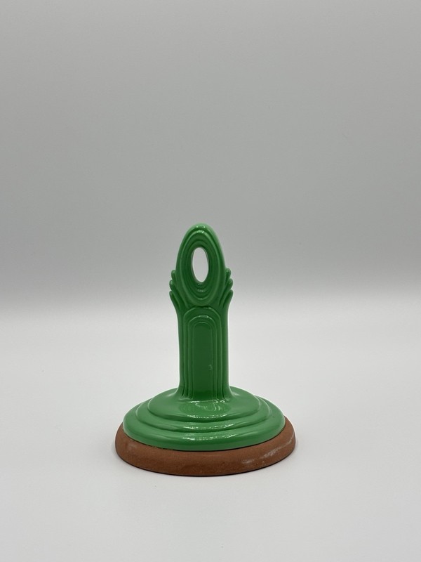 Fiestaware Cookie Press, Retired Sea Mist Green, Fiesta Disc Pitcher Stamp