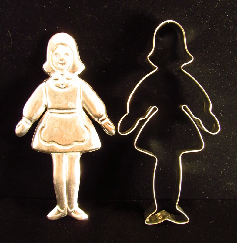 2 Vintage Betsy McCall Doll Cookie Cutters ASM Stamp