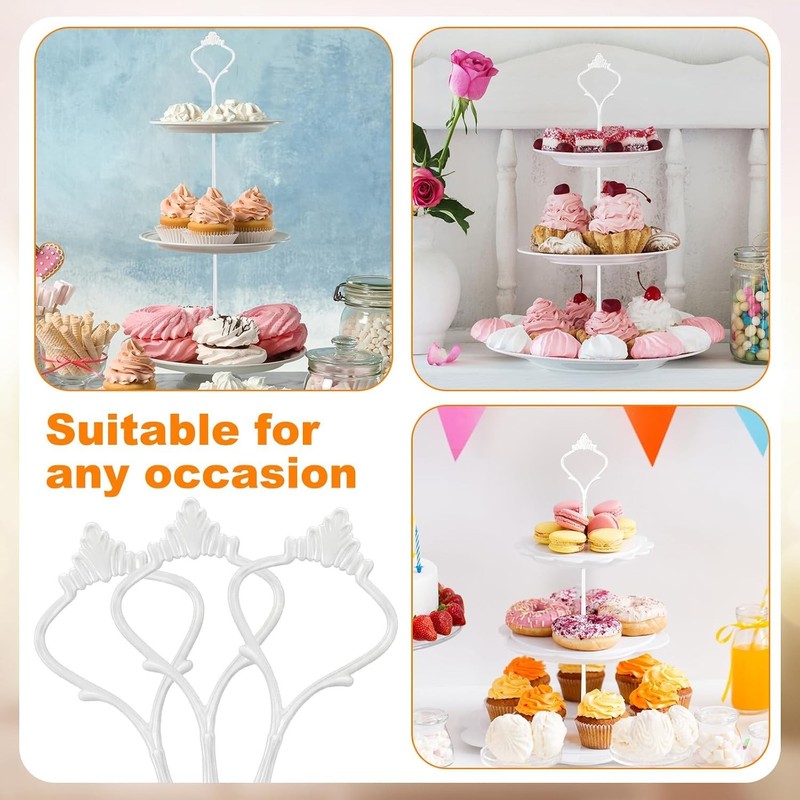 Elegant 3 Tier Cake Stand Kit - 6 Sets of Versatile Fittings for Desserts gallery