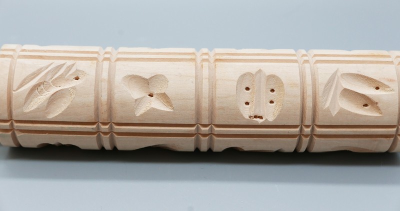 Wooden Rolling Pin Engraved Embossing Pattern Baking Kitchen Tool- Set of Three gallery