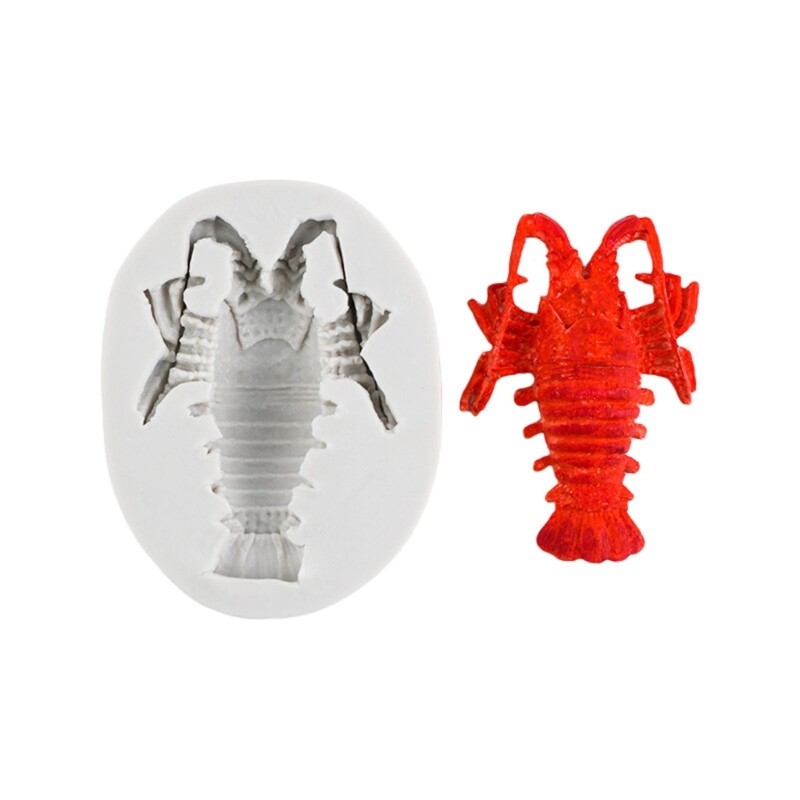 Chocolate Dessert Molds Easy to Use Silicone Mold Lobster Shaped for Baking
