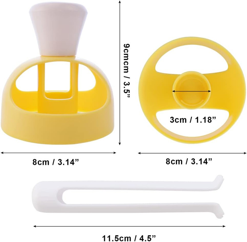 2 Pack Plastic Donut Cutters with Dipping Pliers Doughnut Mould Doughnut Maker D gallery