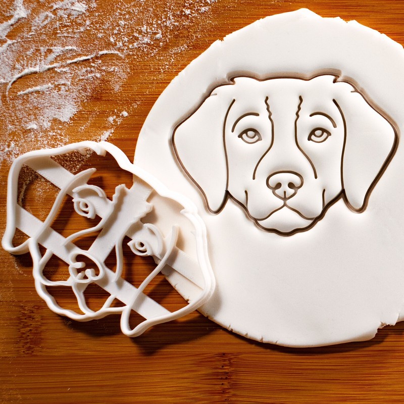Brittany Spaniel Face Cookie Cutter – Bake cute dog treats personalized portrait