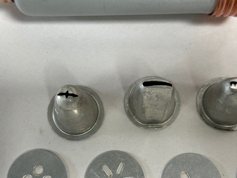 Vtg Small Mirro? Aluminum Cookie & Pastry Press With Attachments Dies (A5) gallery