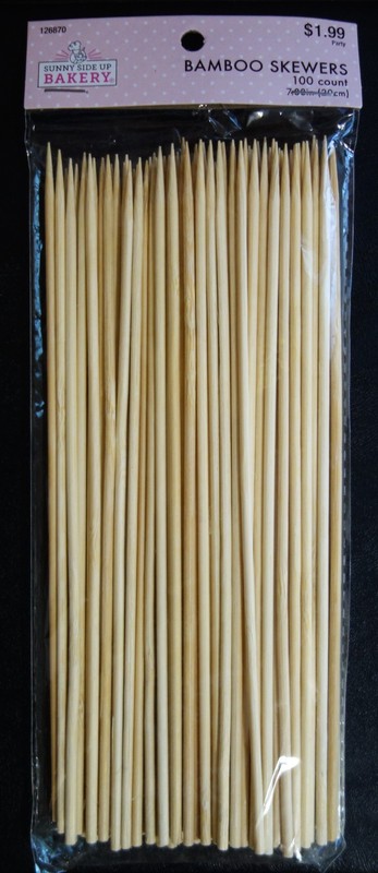 BAMBOO SKEWERS 100 count 7.88″ by Sunny Side Up BAKERY @2018 BBQ KEBAB GRILLING