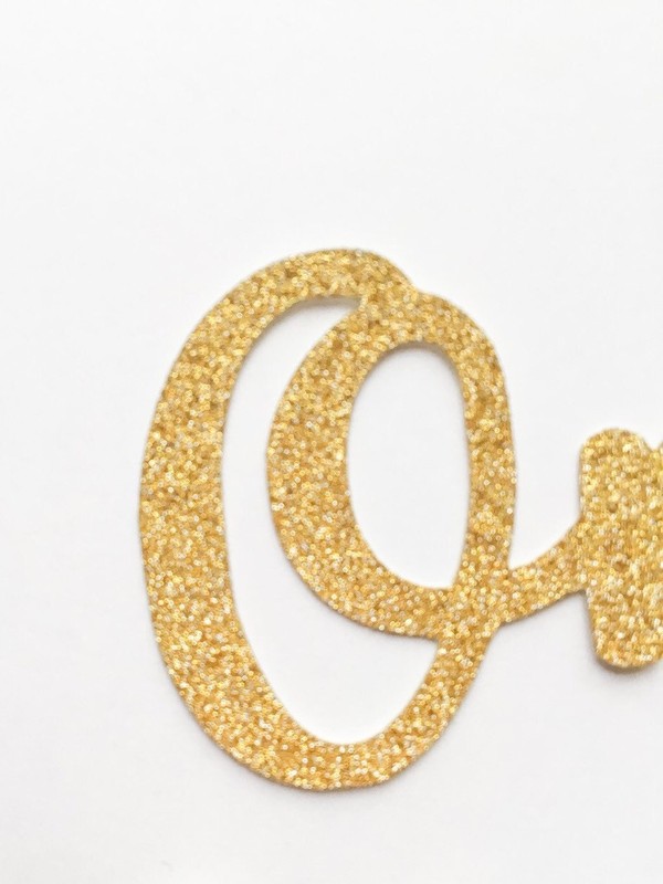 1 Pc ONE Script Fonts Silver Gold Glitter Birthday Cake Topper gallery