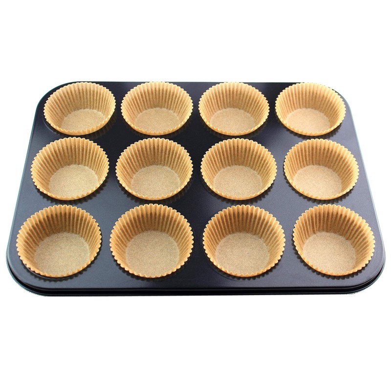 Eoonfirst 200PCS Standard Baking Cups Greaseproof Paper Cupcake Liners gallery