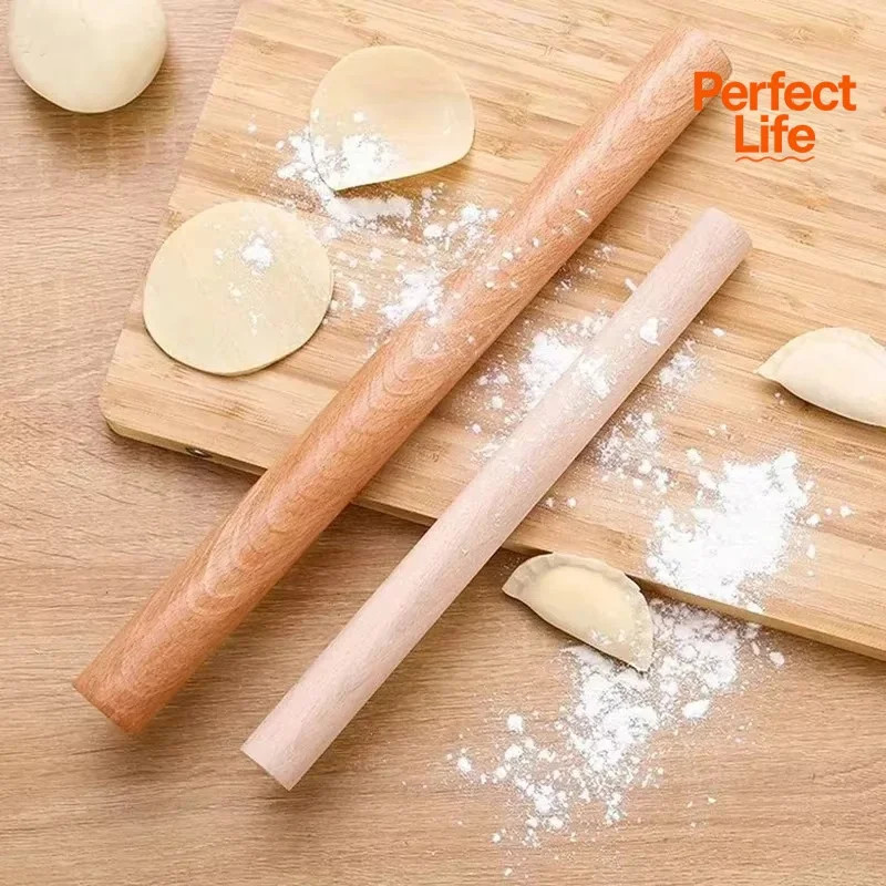Solid Beech New Beech Solid Wood Household Dumpling Skin Mini Rolling Pins Pin S gallery