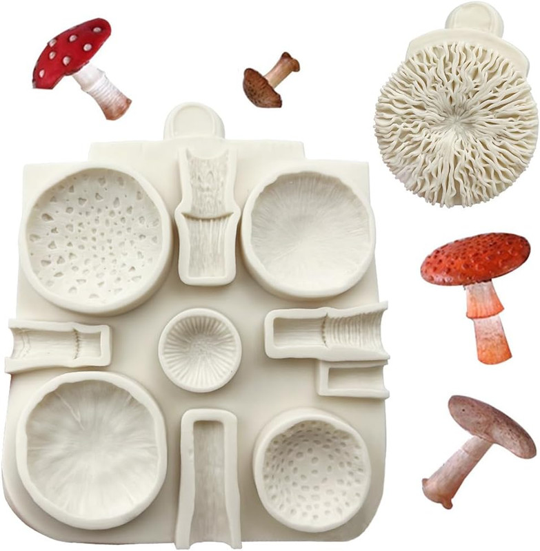 Mushroom Molds Silicone Fondant Molds Mushroom Chocolate Molds for Sugarcraft... gallery