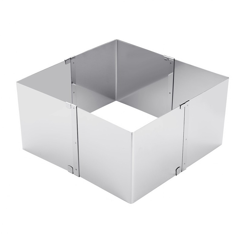 ADJUSTABLE SQUARE BAKING AND SALAD MOLD 15-28 CM 5.9-11 IN HEIGHT 16 CM 6.3 IN gallery