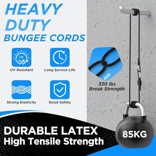 12 Inch Adjustable Bungee Cords with Carabiner Hooks, 4 Pack 12inch-4pack gallery