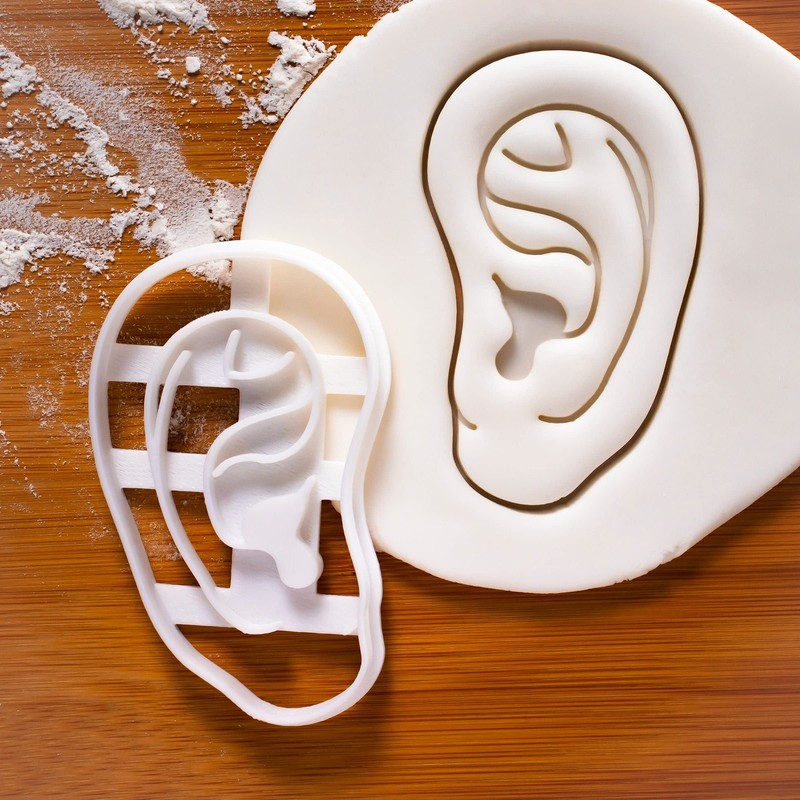 Set of 2 Ear cookie cutters (Designs: Anatomical Human Ear and Cochlea Inner ... gallery