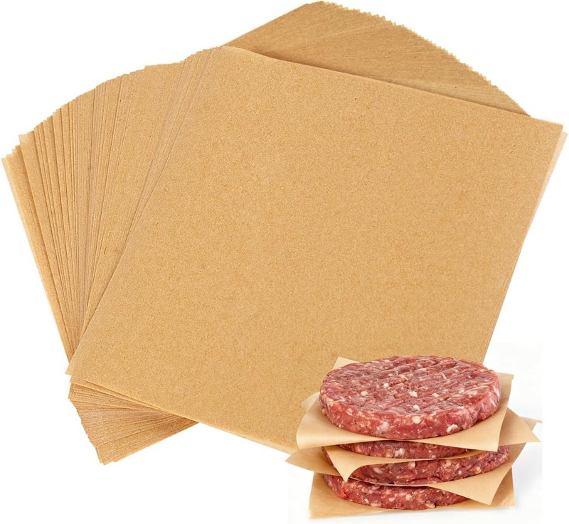 400PCS Patty Paper 6×6 In Unbleached Parchment Paper Squares Non-Stick