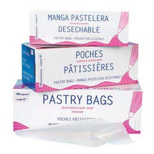 Polynova Nissen Polypipe HDPE or LDPE Disposable Pastry Bag, 18" Length, 100/Box