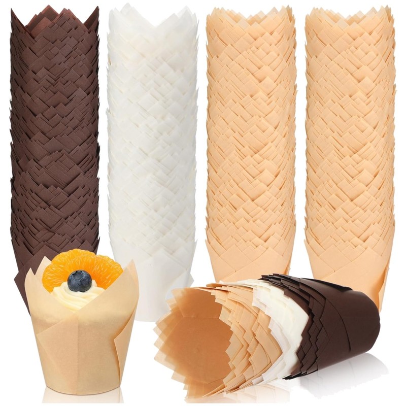 Greaseproof Paper Muffin Liners – 2000 Count, Standard Size