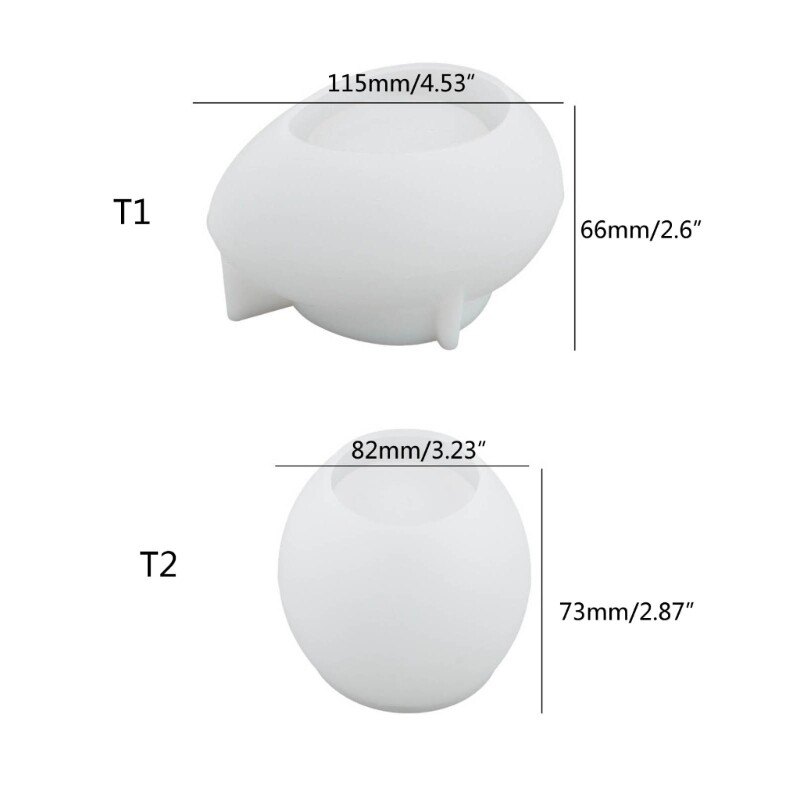 Eggs Shape Silicone Candlestick Molds Silicone Clay Moulds Silicone Casting Mold gallery