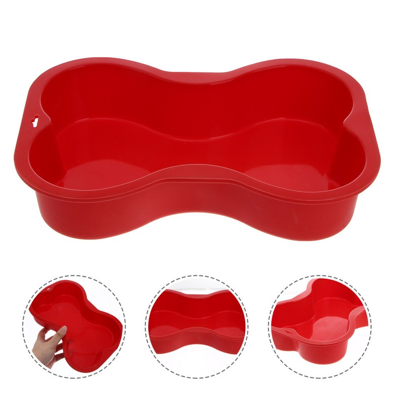 Cupcake Mold Silicone Bone Cake Pan Dog Birthday Cake Mold Fondant Mold Loaf Pan