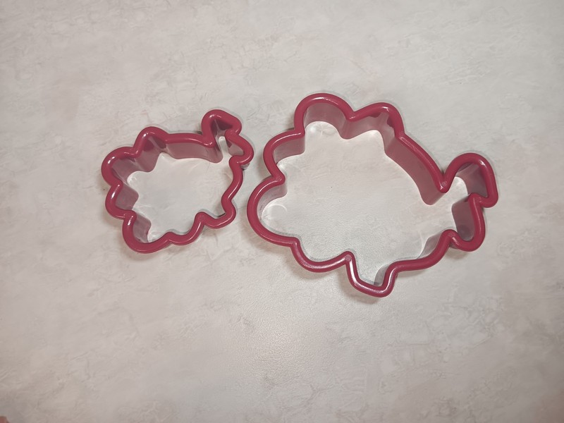 Double Turkey Cookie Cutter Small Standard and Mini Size!