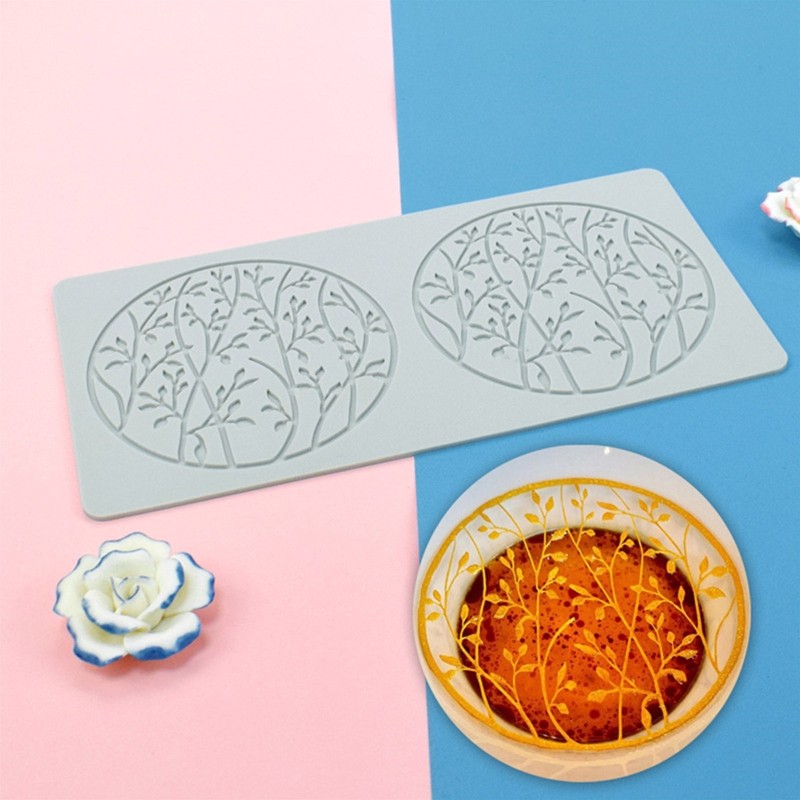 DIY 3 Style Flower Lace Coral Pattern Silicone Mould for Sugar Lace Craft Tools gallery