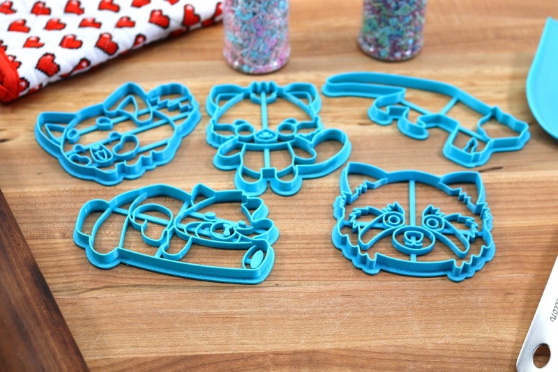Cute Red Panda Cookie Cutters - Red Panda Outline, Red Panda Face, Red Panda gallery