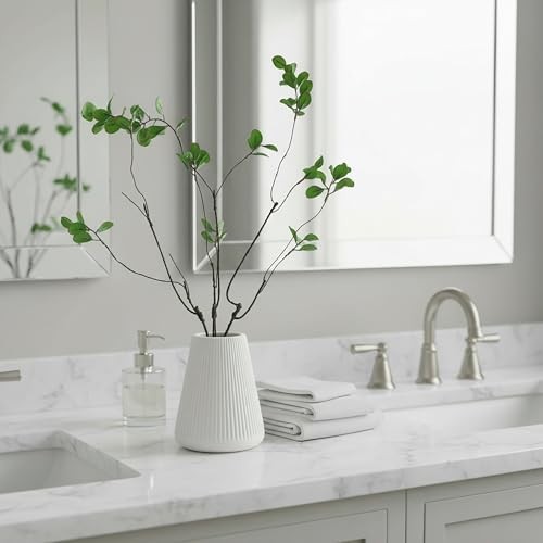 Pcs Artificial Ficus Branches Fake Plants, 20.8 Inches Small 5 Green gallery