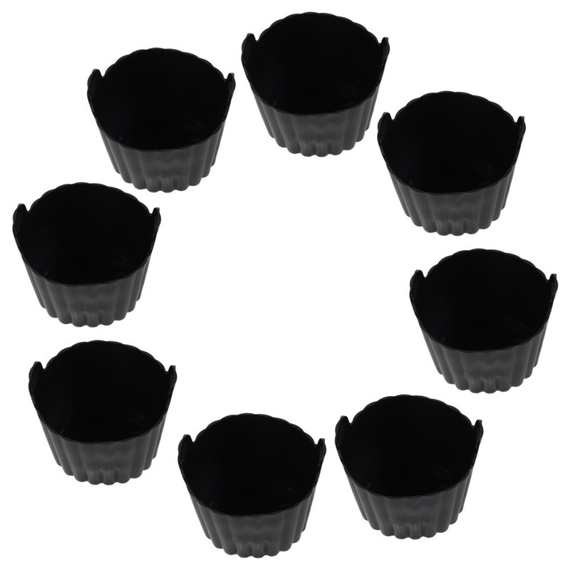 8 Pcs Silicone Muffin Liners Baking Cups Non Stick Reusable For Air Fryer Eggs