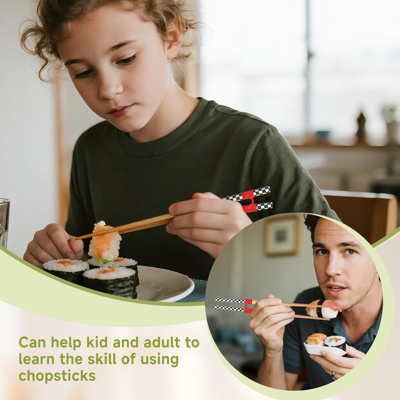 5 Pairs Reusable Adult Kid Training Chopsticks Trainers for Beginners, Japane... gallery