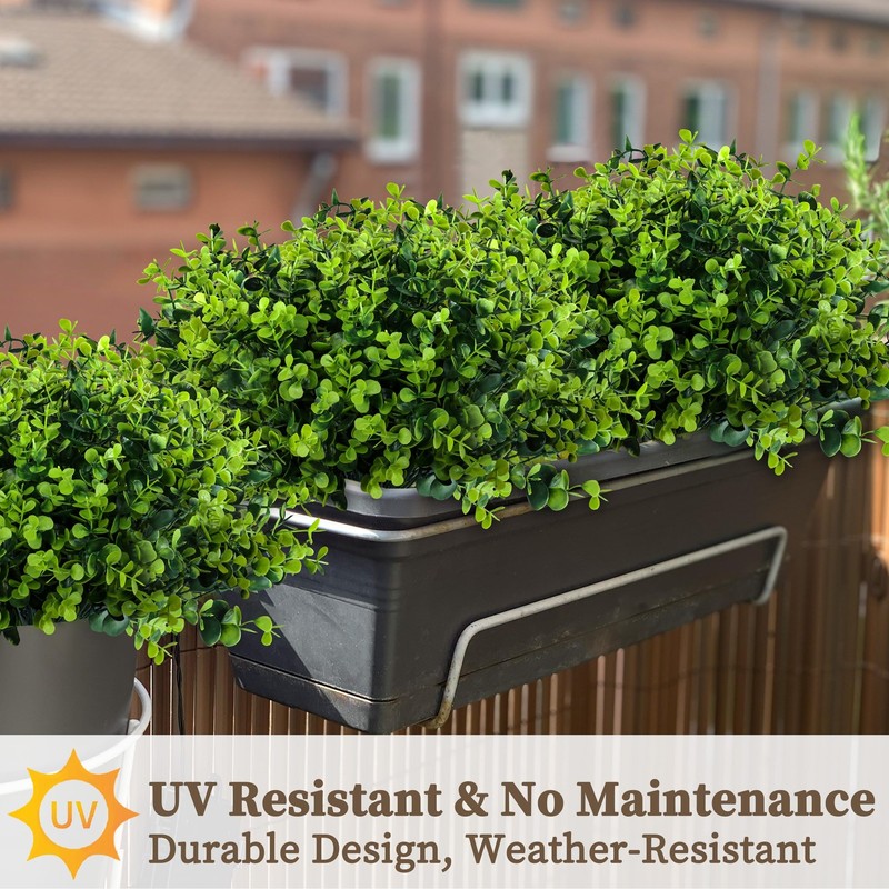 ColoPlay 20 Bundles Artificial Greenery Boxwood 20 PCS, Plants gallery