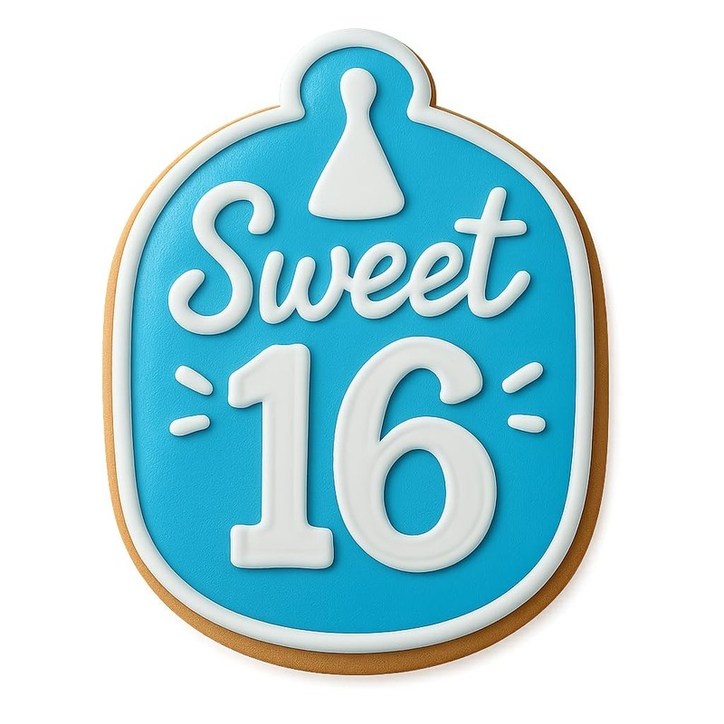 Classic Sweet 16 Cookie Cutter & Stamp, Fondant & Clay - 3.1x4" gallery