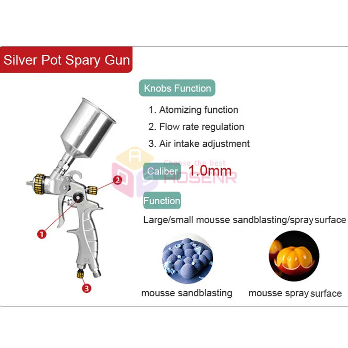 Baking Sand Blast Machine Dessert Mousse Cake Sand Blaster Chocolate Spray Gun gallery