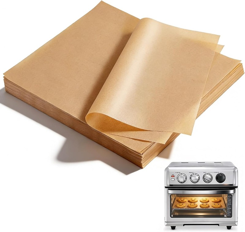 300 Pcs Disposable Natural Brown Parchment Paper Sheets 12×16 Inches