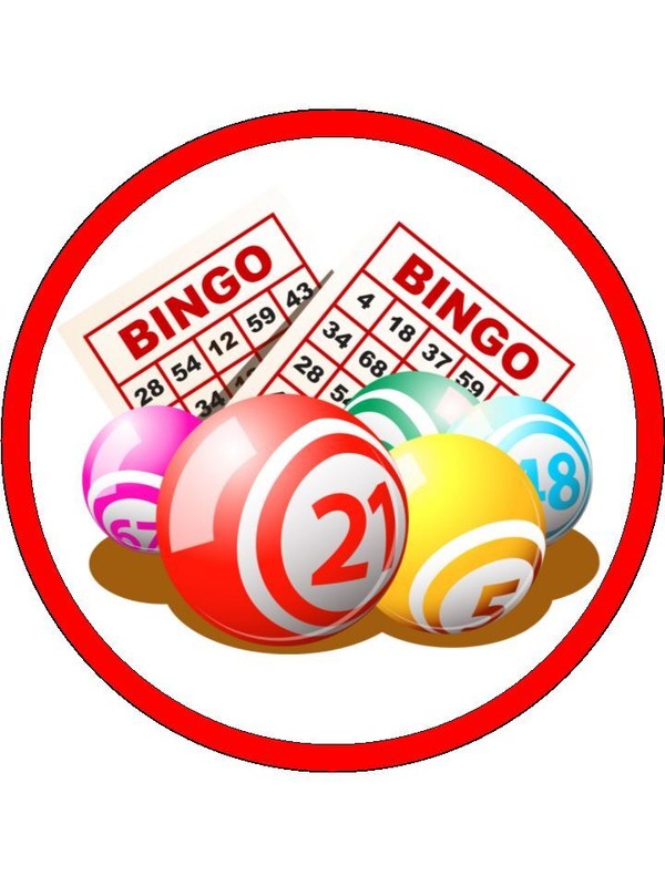 Bingo Game Edible Cake Topper Wafer Cake & Cupcake Bingo Decoration (3 Sizes)