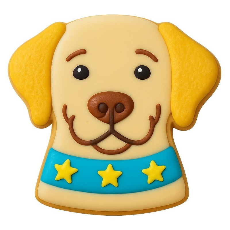 Labrador Retriever Head Cookie Cutter & Stamp - 4x3.38" (Random Color) gallery