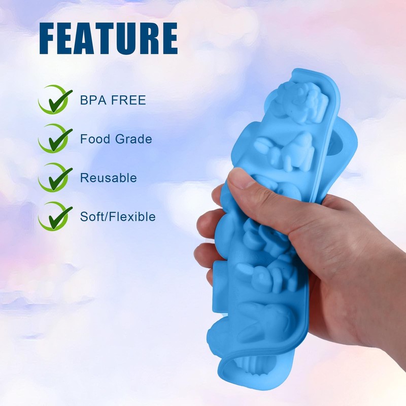 1pc Easter Molds Silicone for Chocolate Candy, Egg Bunny Chocolate Molds Vari... gallery