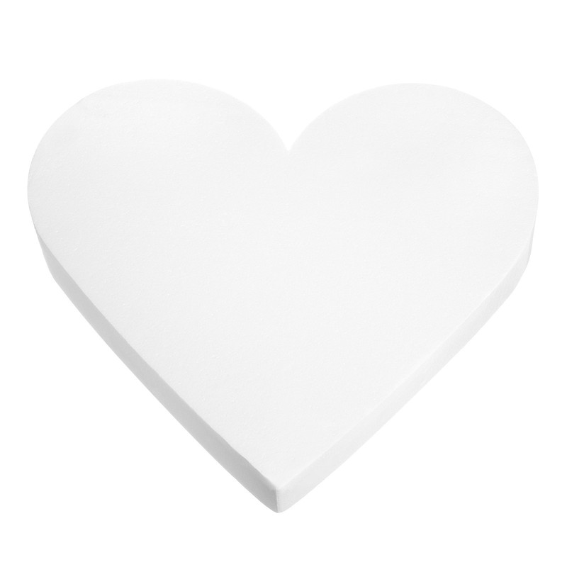Heart Shaped Foam Cake Dummy, 18″x 2″ Fake Cake Model