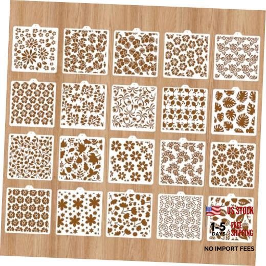 Cake Stencils Decorating, Cake Decorating Supplies Kit with 20 Different Floral