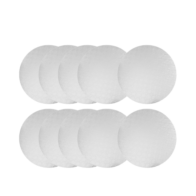 O’CREME White Wraparound Cake Pastry Round Drum Board 1/4 Inch Thick, 12 Inch…
