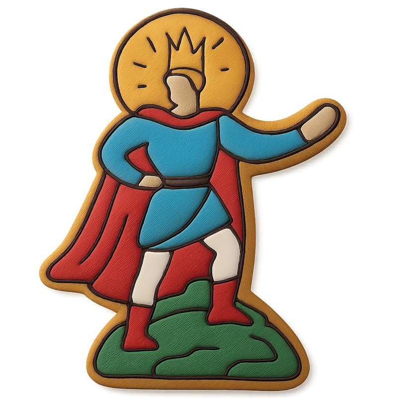 Majestic Demigod of the World Cookie Cutter & Stamp, Fondant & Clay - 4x2.6 gallery