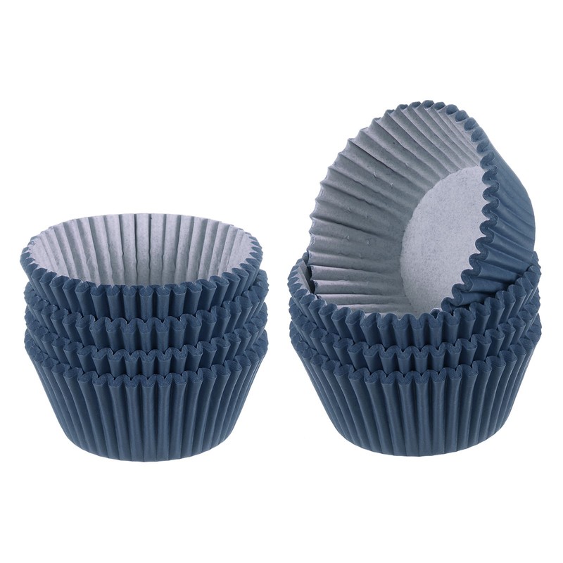 200 Count Cupcake Liners Dark Blue Cupcake Muffins Liners Paper Baking Cups