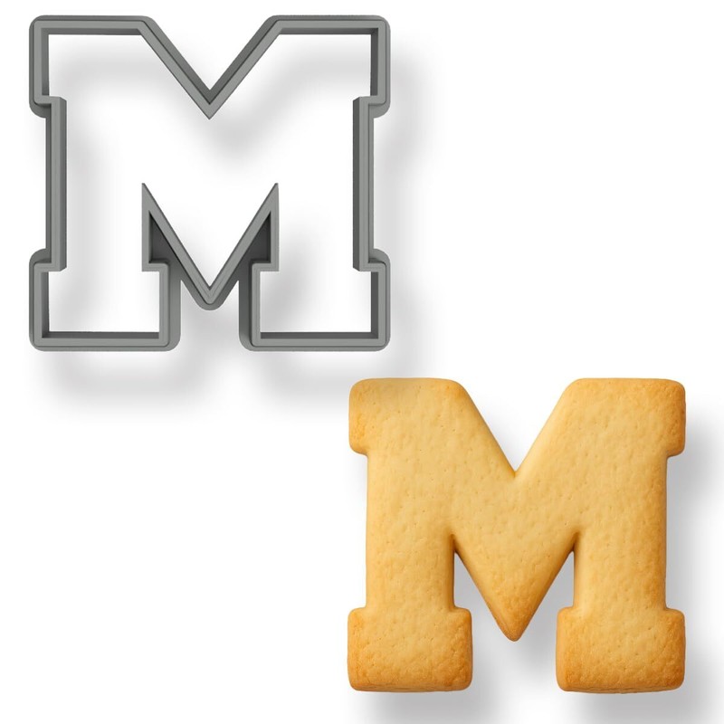 Mighty Gadget Varsity Letter M Cookie Cutter 3 Inch (Random Color) gallery