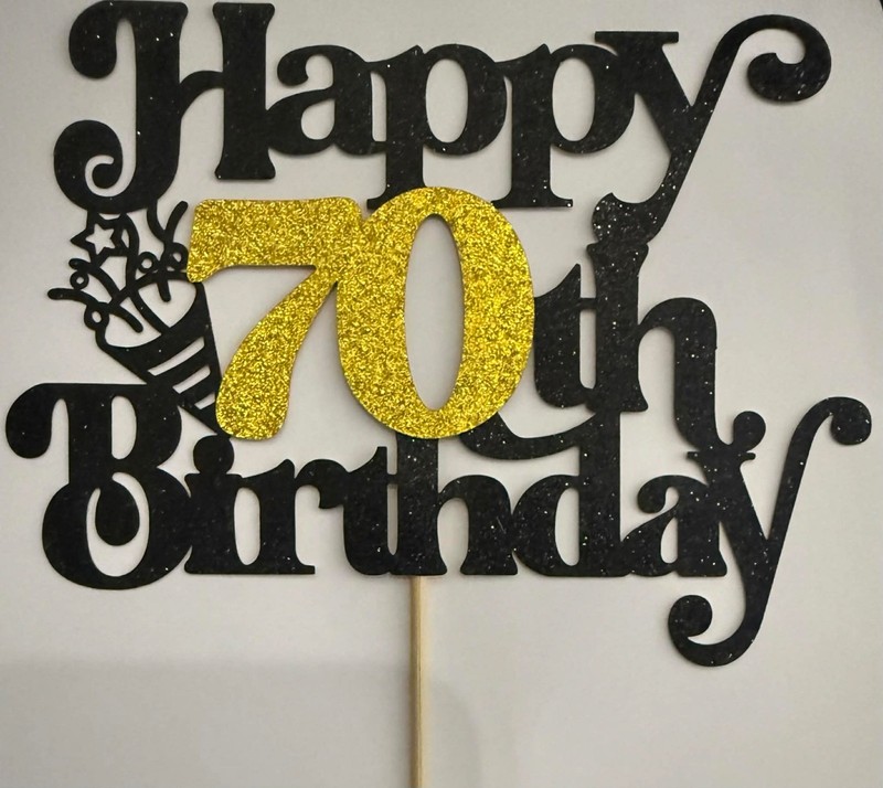 *assorted "70th BIRTHDAY CAKE TOPPERS" for birthday party 70 70 70 70 70 70 70 gallery